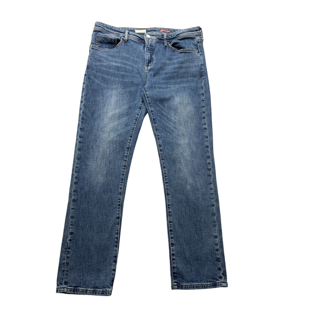 Pilcro‎ Womens Jeans 32x28 Blue Slim Boyfriend Mid Rise Medium Wash Denim Tag 30